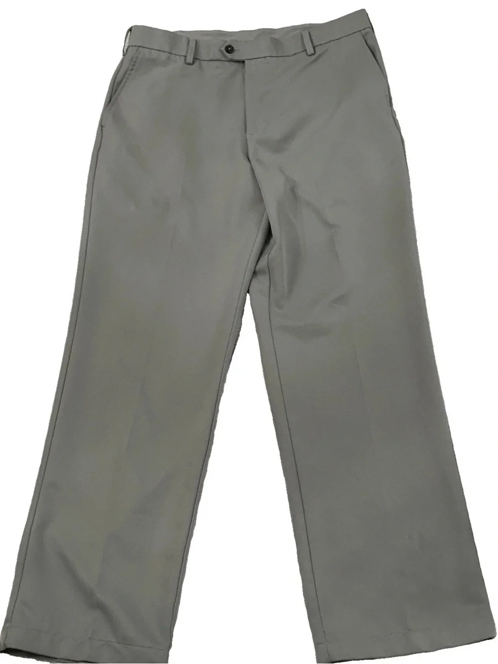 IZOD Golf Pants Men’s 36x32 Gray Pockets Flat Front Straight Leg Athletic